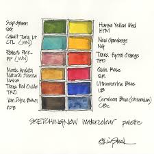 My Basic 12 Colour Palette Used In My