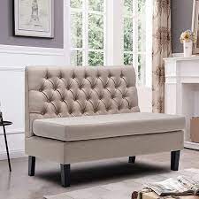 Loveseat Sofa Couch Banquette Khaki