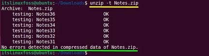 how to zip and unzip files on ubuntu