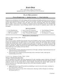 Keep your maintenance supervisor resume objective short and direct to the point. Manufacturing Plant Manager Resume Sample Monster Com