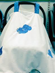 Embroider A Custom Baby Car Seat Cover