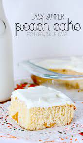Easy Summer Peach Cake Recipe Boxed Cake Mixes Recipes Peach Cake  gambar png