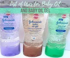 baby oil and baby oil gel
