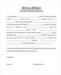 affidavit of marriage 12 exles