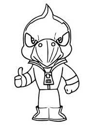 Learn how to draw shark leon from brawl stars. Brawl Stars Crow Coloring Page 1001coloring Com