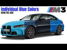 bmw m3 g80 individual blue colors and