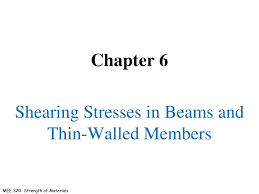 chapter 6 shearing stresses in beams