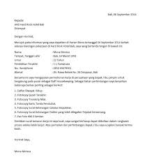 Contoh surat lamaran kerja perusahaan gawe cv. 18 Contoh Surat Lamaran Kerja Untuk Segala Posisi Pasti Dilirik Hrd