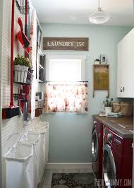 a vintage inspired red aqua laundry