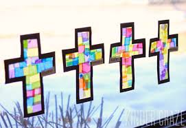 Stained Glass Cross Lenten Craft