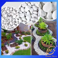 1 Kg White Pebble Stone Garden