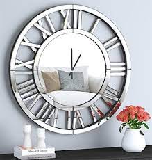 Shyfoy Mirror Wall Clocks Living Room
