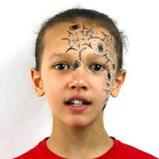 spiderweb face paint easy guide with