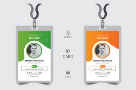conference vip p id card template