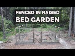 Diy Fenced Raised Bed Garden Keep Deer