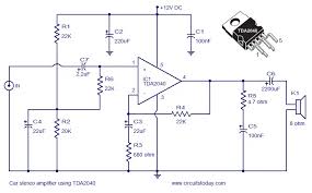 car lifier circuit schematic using
