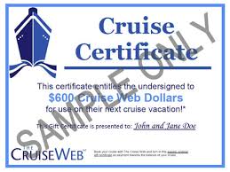 cruise web gift certificates cruise