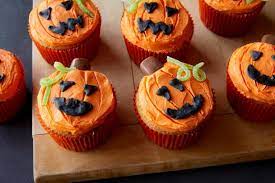 jack o lantern pumpkin e cupcakes