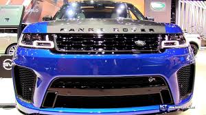 Interior finishes include the refined ebony/vintage tan. 2018 Range Rover Svr Sport Exterior And Interior Walkaround 2017 La Auto Show Youtube