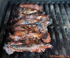 grilled tender juicy boneless beef ribs