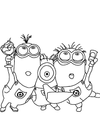 The minions are the most charming characters from the despicable me series. Creative Photo Of Despicable Me 3 Coloring Pages Albanysinsanity Com Minion Coloring Pages Minions Coloring Pages Dance Coloring Pages