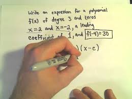 Equation Of A Polynomial Function