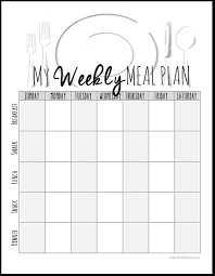 Meal Planning Weekly Under Fontanacountryinn Com