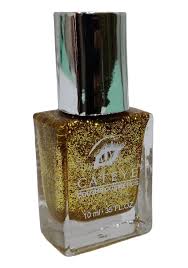 cateye glittering gold nail polish
