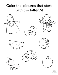 letter a worksheets 50 free