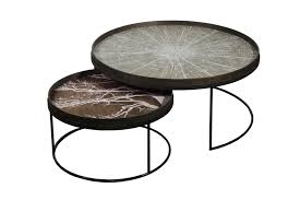 Round Tray Tables Set