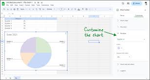 how to make a pie chart in google docs