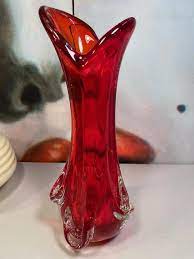 Italian Murano Art Glass Vase 37cm