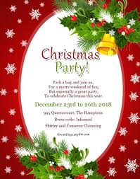 Christmas Party Invitation Message Invitation Greeting Cards Office