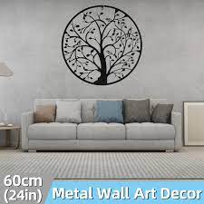60x60cm Metal Hanging Wall Art Round