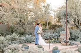intimate wedding at desert botanical