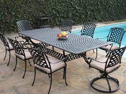 Choose from contactless same day delivery, drive up and more. Amazon Com Cbm Patio Cast Aluminum 9 Piece Extension Dining Table Set With 2 Swivel Rockers And 6 Arm Chairs Kl09klss260112t Garden Outdoor