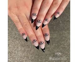 25 stunning black french tip nails