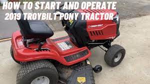 operate troybilt pony tractor