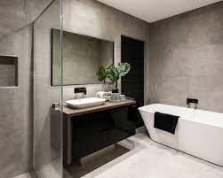 Luxe Thin Black Metal Frame Bathroom