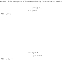 Solve The System Of Linear Equations By