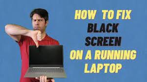 laptop screen is black but still