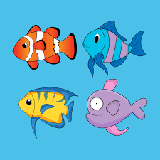 fish cartoon simple vector ilration