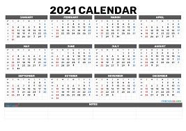 A printable 2021 monthly calendar is an easy way to manage work and personal things. 2021 Free Yearly Calendar Template Word