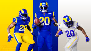 Including their new primary logo with the wordmark rams is a great looking wordmark. Rams Reveal Their New Uniforms For The 2020 Nfl Season Los Angeles Times