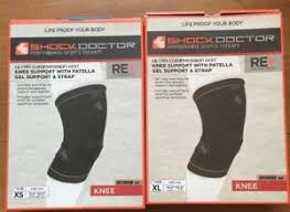 Details About Shock Doctor Compression Knee Support With Patella Gel And Strap Black 2068se