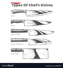 kitchen knives royalty free vector image