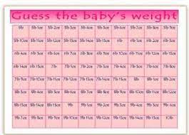 Free baby shower printables that are actually fun. Baby Shower Guess The Baby S Weight Girl Or Boy Party Game Pink Blue Yellow Ebay