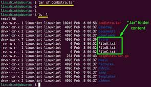 how to tar a folder in linux