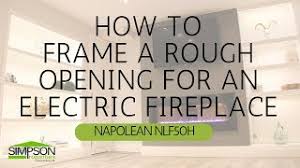 how to frame an electric fireplace