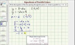 Line Parallel To A Given Line Passing